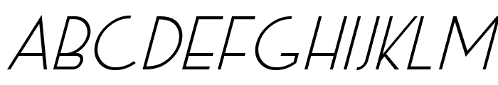 Exco Italic Font UPPERCASE