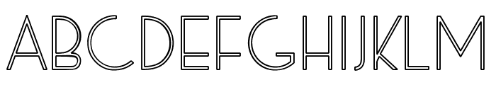 Exco Outline Font UPPERCASE