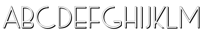 Exco Shadow Font UPPERCASE