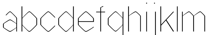 Excolo Light Font LOWERCASE