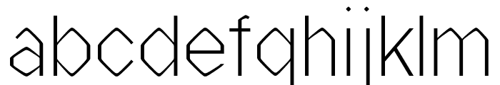 Excolo Regular Font LOWERCASE