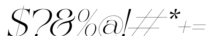 Excrallik Italic Font OTHER CHARS