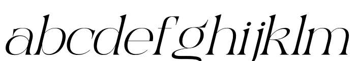 Excrallik Italic Font LOWERCASE