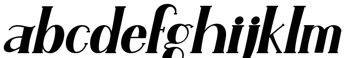 Executive Boss Serif Italic Font LOWERCASE