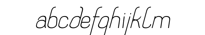 Exotique-Italic Font LOWERCASE