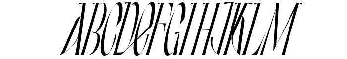 Expression Conveying Light Italic Font UPPERCASE