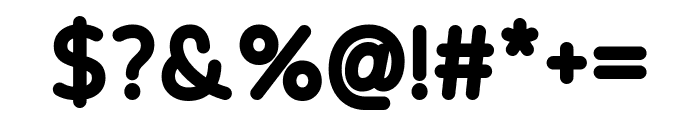 Expressive Rounded Black Font OTHER CHARS