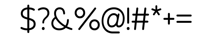 Expressive Rounded Light Font OTHER CHARS