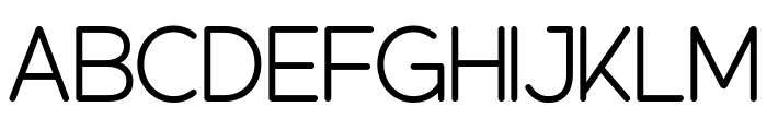 Expressive Rounded Light Font UPPERCASE