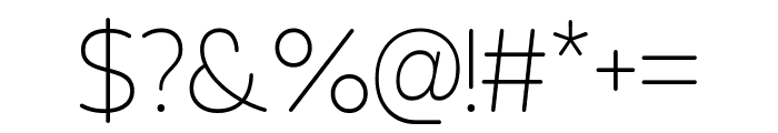 Expressive Rounded Thin Font OTHER CHARS