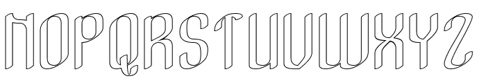 Exquisite-Hollow Font UPPERCASE