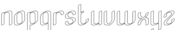 Exquisite-Hollow Font LOWERCASE