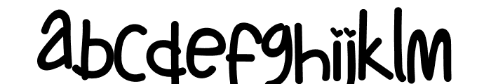 ExtraChoco Font LOWERCASE