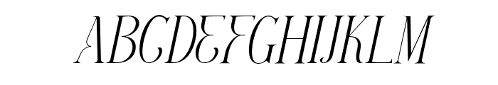 ExtraMage-Italic Font UPPERCASE