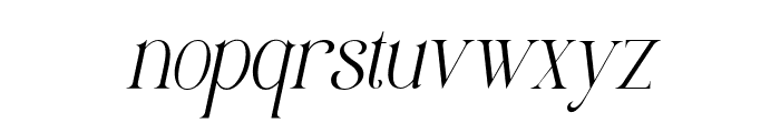 ExtraMage-Italic Font LOWERCASE