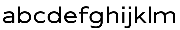 Extrend Regular Font LOWERCASE