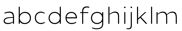 Extrend Thin Font LOWERCASE