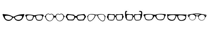 Eye Glasses Font OTHER CHARS