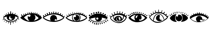 Eye Font OTHER CHARS