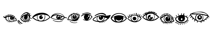 Eye Font LOWERCASE