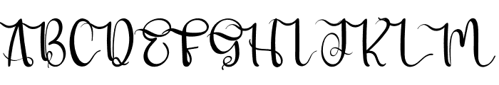 Eyelash Font UPPERCASE