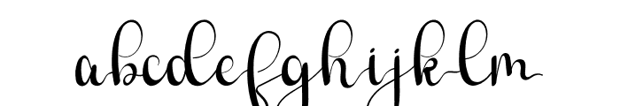 Eyelash Font LOWERCASE