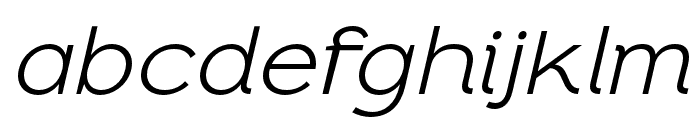 Ezra-LightItalic Font LOWERCASE