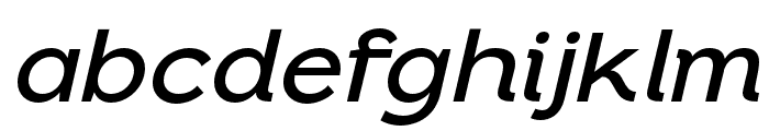 Ezra-MediumItalic Font LOWERCASE