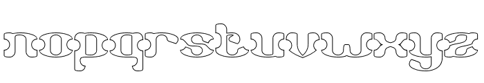 FALLING LEAVES-Hollow Font LOWERCASE