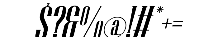 FANFARE Italic Font OTHER CHARS