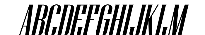 FANFARE Italic Font UPPERCASE