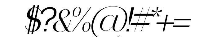 FASCINA Light Italic Font OTHER CHARS