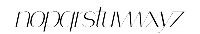 FASCINA Thin Italic Font LOWERCASE