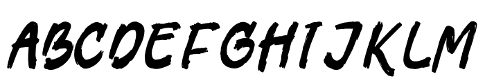 FAST RUSH Font LOWERCASE