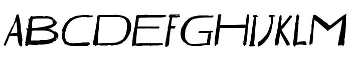 FCKTrasher-Italic Font UPPERCASE