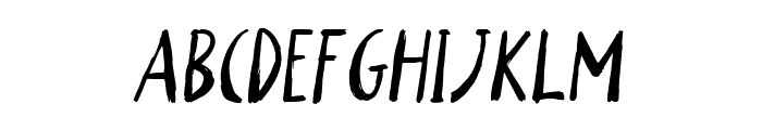 FCKTrasher-Italic Font LOWERCASE