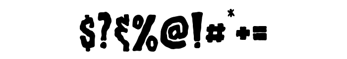 FEARFULDREAD Font OTHER CHARS