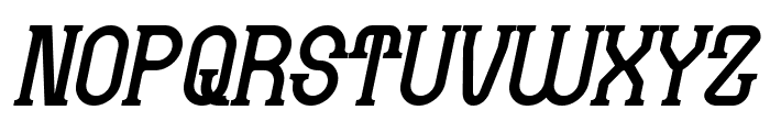 FICTION Bold Italic Font UPPERCASE