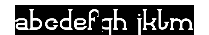 FICTION-Inverse Font LOWERCASE