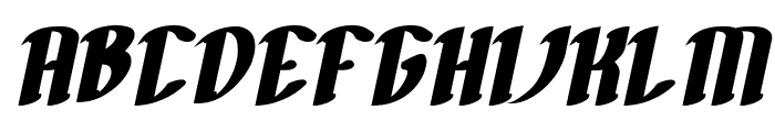 FILLET O FISH Bold Italic Font UPPERCASE