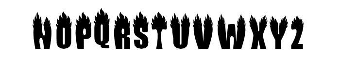 FIRE-FONT Font UPPERCASE