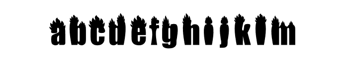 FIRE-FONT Font LOWERCASE