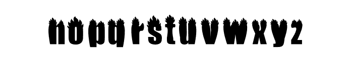 FIRE-FONT Font LOWERCASE