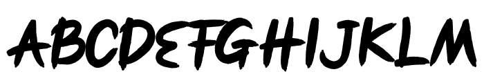 FIRST BLOOD Font UPPERCASE