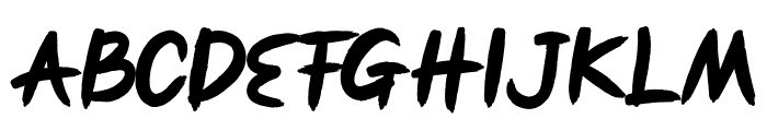 FIRST BLOOD Font LOWERCASE