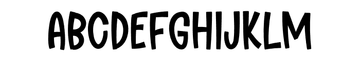 FIRST HALLOWEEN Font LOWERCASE