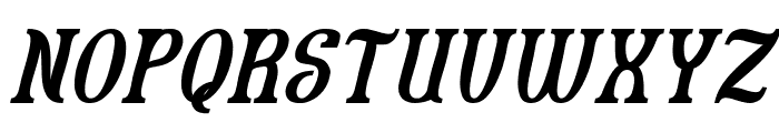FISHERMAN Bold Italic Font UPPERCASE