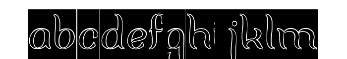 FISHERMAN-Hollow-Inverse Font LOWERCASE