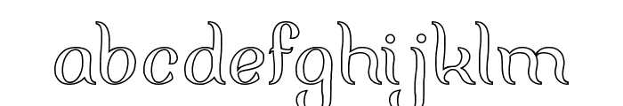 FISHERMAN-Hollow Font LOWERCASE