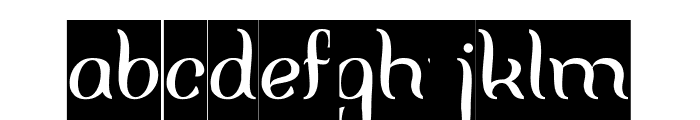 FISHERMAN-Inverse Font LOWERCASE